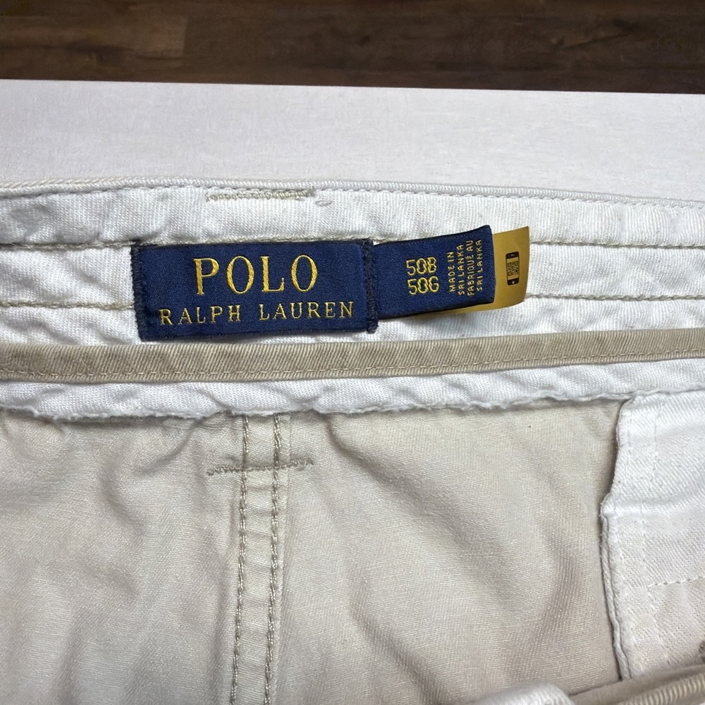 Polo Ralph Lauren Cargo Shorts Mens 50B Tan Gellar Classic Fit Twill BIG - Picture 2 of 6